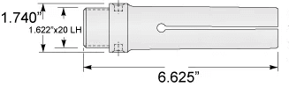 1-3/8 Gridley Feed Finger 1-3/8 Round